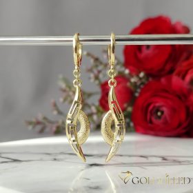 Goldfilled Antiallergene Uhani 48mm 14K barva