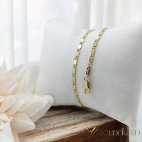   Antiallergene pozlačena  ogrlica „Goldfilled“,  več velikostih debelina 2mm , barva 14K