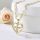 Antiallergijska Goldfilled ogrlica 50cm/4mm + obesek, barva 14K