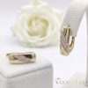 Goldfilled antialergijski uhani 16mm 14K barva