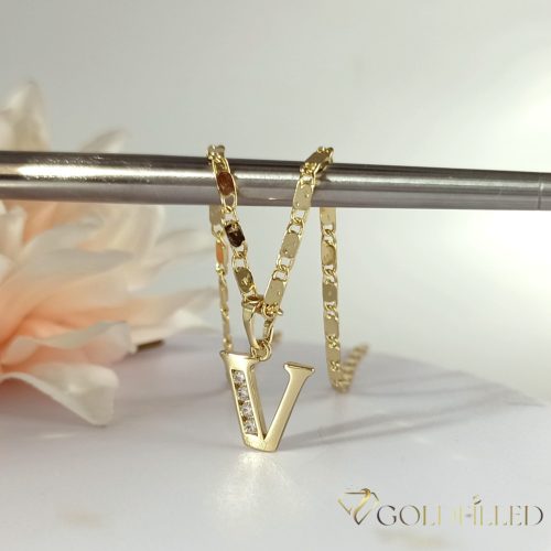 Antiallergene pozlačena ogrlica „Goldfilled“,  več velikostih debelina 2mm, barva 14K