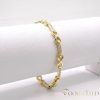 Antiallergene pozlačen zapestnica „Goldfilled“, dolžina 17 cm in širina 5 mm, barva 14K
