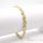 Antiallergene pozlačen zapestnica „Goldfilled“, dolžina 19cm in širina 7 mm, barva 14K