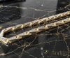Goldfilled Antialergijski Luksuzni Barakka Ogrlica 70cm Dolga in 11mm Široka (145g !) Barva 14K Multikolor
