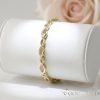 Antiallergene pozlačen zapestnica „Goldfilled“, dolžina 19 cm in širina 6 mm, barva 14K