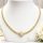 Antiallergijska Goldfilled ogrlica 45cm/3mm + obesek, barva 14K