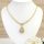 Antiallergijska Goldfilled ogrlica 55cm/4mm + obesek, barva 14K