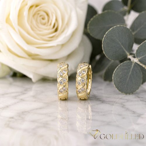 Goldfilled Antialergijske Uhani 13mm 14K barva
