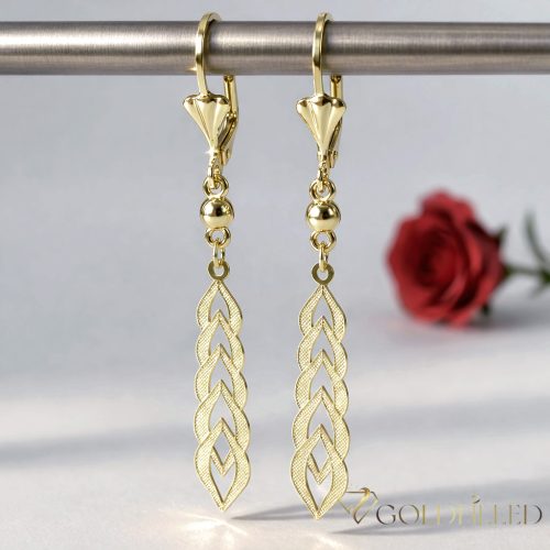 Goldfilled Antialergični Uhan 60mm 14K barva