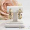 Goldfilled antialergijski uhani 26 mm 14K barva
