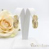 Goldfilled antialergijski uhani 26 mm 14K barva