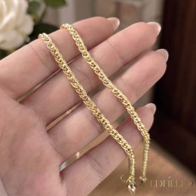   Antialergijska ogrlica Goldfilled 50cm dolga in 4mm široka Barva 14K