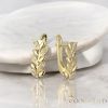 Goldfilled antialergijski uhani 18mm 14K barva