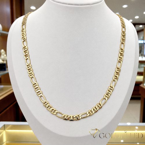 Antialergijska ogrlica Goldfilled 60cm dolga in 5mm široka Barva 14K 