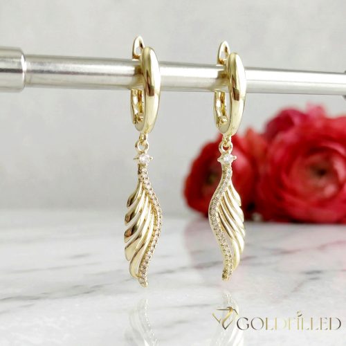 Goldfilled Antiallergene Uhani 46mm 14K barva