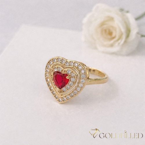 Antialergijski prstan „Goldfilled”, v različnih velikostih, barva 18K