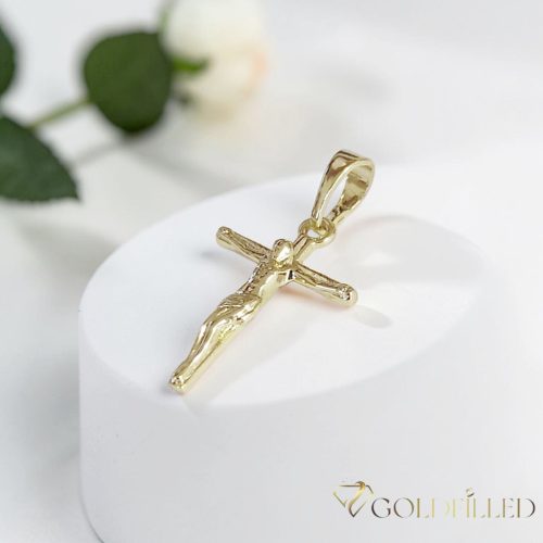 Antiallergijski Goldfilled obesek 24mm, barva 14K