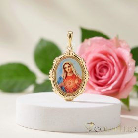 Antiallergijski Goldfilled obesek 36 mm, barva 14K