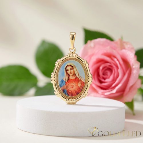Antiallergijski Goldfilled obesek 36 mm, barva 14K