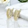 Goldfilled antialergijski uhani 20mm 14K barva