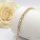 Antiallergene pozlačen zapestnica „Goldfilled“, dolžina 17 cm in širina 5 mm, barva 14K
