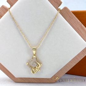   Antiallergijska Goldfilled ogrlica 45cm/1mm + obesek, barva 14K