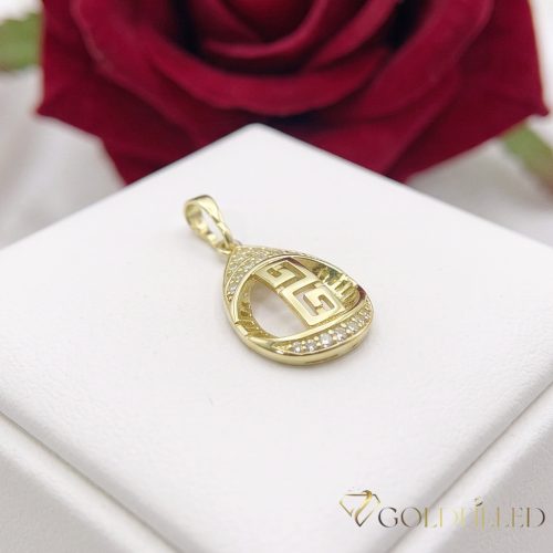 Antiallergijski Goldfilled obesek 36 mm, barva 14K
