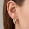 Goldfilled antialergijski uhani 19 mm 14K barva