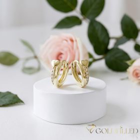 Goldfilled Antialergijske Uhani 11mm 14K barva