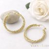 Goldfilled Antialergijske  uhani 30mm 14K barva
