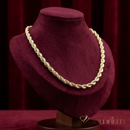 Ekskluzivna antiallergijska Goldfilled ogrlica 55cm/6mm, 14K barvna