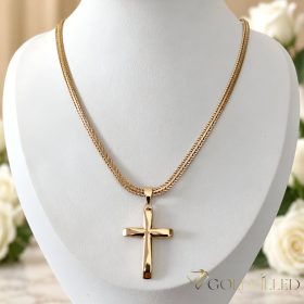   Antiallergijska Goldfilled ogrlica 50cm/4mm + obesek, barva 18K