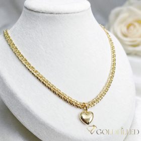  Goldfilled Antialergijski Luksuzni Ogrlica 50cm Dolga in 6mm Široka Barva 14K