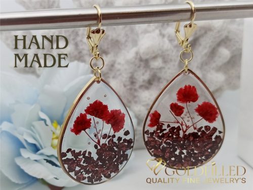 Ročno izdelani Antiallergene viseči uhani 60mm 14K barva