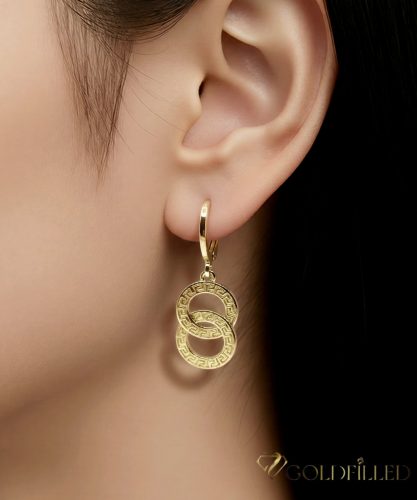 Goldfilled Antiallergene Uhani 33mm 14K barva