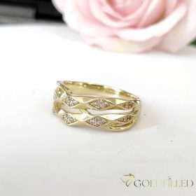   Antialergijski prstan „Goldfilled”, v različnih velikostih, barva 14K