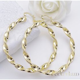 Goldfilled Antialergijske Obročaste uhani 60mm 14K barva