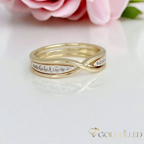 Antialergijski prstan „Goldfilled”, v različnih velikostih, barva 14K