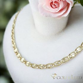   Antialergijska ogrlica Goldfilled 55cm dolga in 4mm široka Barva 14K