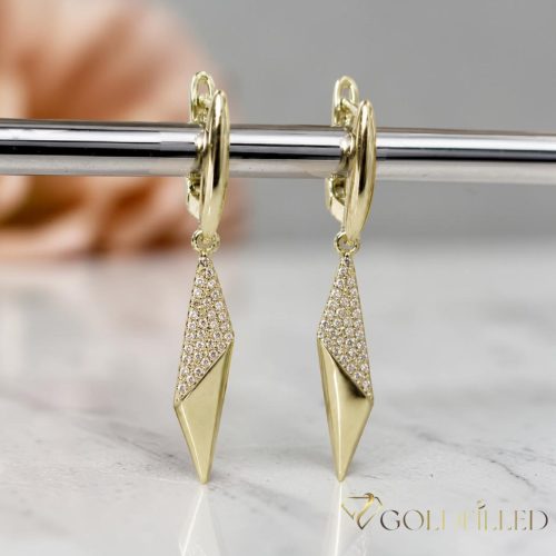 Goldfilled Antiallergene Uhani 40mm 14K barva