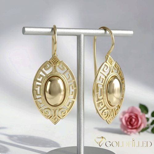 Goldfilled Antiallergene Uhani 42mm 14K barva