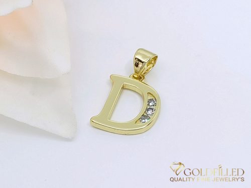 Antiallergijski Goldfilled obesek 23 mm, barva 14K