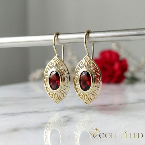 Goldfilled Antiallergene Uhani 42mm 14K barva