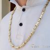 Goldfilled Antialergijski Luksuzni Barakka Ogrlica 60cm Dolga in 8-9mm Široka (90g !) Barva 14K Multikolor