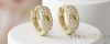 Goldfilled antialergijski uhani 14mm 14K barva  
