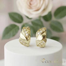 Goldfilled Antialergijske Uhani 9mm 14K barva