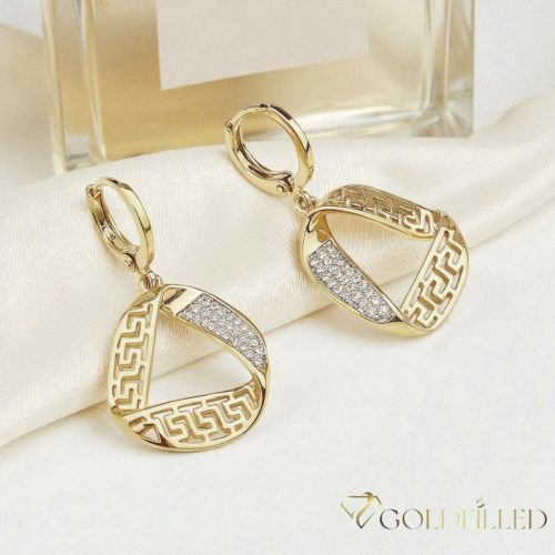 Goldfilled Antialergični Uhan 38mm 14K barva