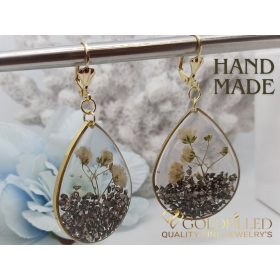 Ročno izdelani Antiallergene viseči uhani 60mm 14K barva