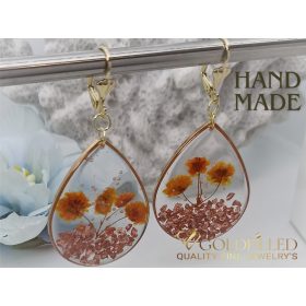 Ročno izdelani Antiallergene viseči uhani 60mm 14K barva