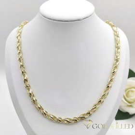   Ekskluzivna antiallergijska Goldfilled ogrlica 60cm/6mm, 14K barvna